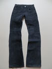 Levi's 507 Bootcut Leder Jeans Hose W 28 /L 34 blaues Wildleder Echt Lederhose !