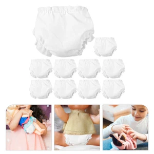 10 Pcs Doll Clothes Dolly Accessories for Girls Baby Toy Diapers - Picture 1 of 12