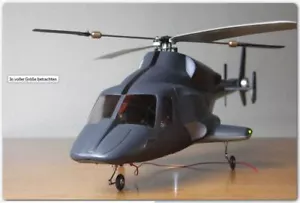 Airwolf / Bell222 -Rumpf für 330er RC-Hubschrauber - Bild 1 von 1