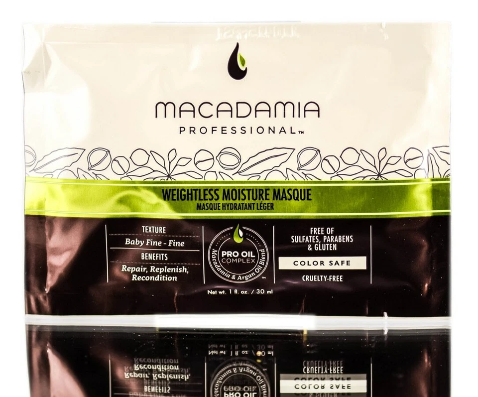 Mascarilla capilar hidratante sin peso macadamia 1 oz (paquete de 5) Foto 1 de 1