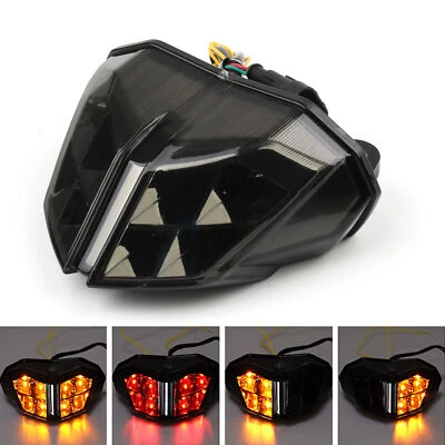Integrated LED Tail Light Turn signals For DUCATI Streetfighter 848 1100 Smoke E Foto 1 de 4