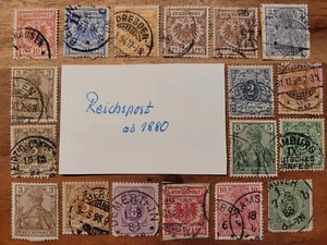 Briefmarken alt old Stamps Deutsches Reich Reichspost 1880 selten Rarität - Bild 1 von 1