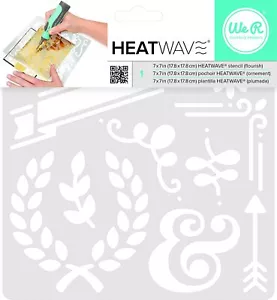 We R Memory Keepers HEATWAVE 7 x 7 pollici Stencil - Fiorito - Foto 1 di 2