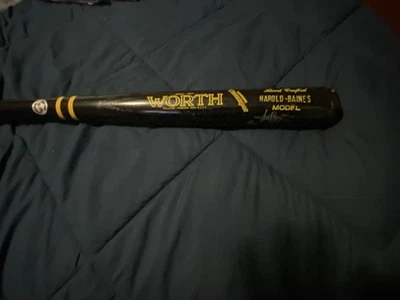 Juego Autógrafo Emitido Harold Baines Bat Foto 1 de 3