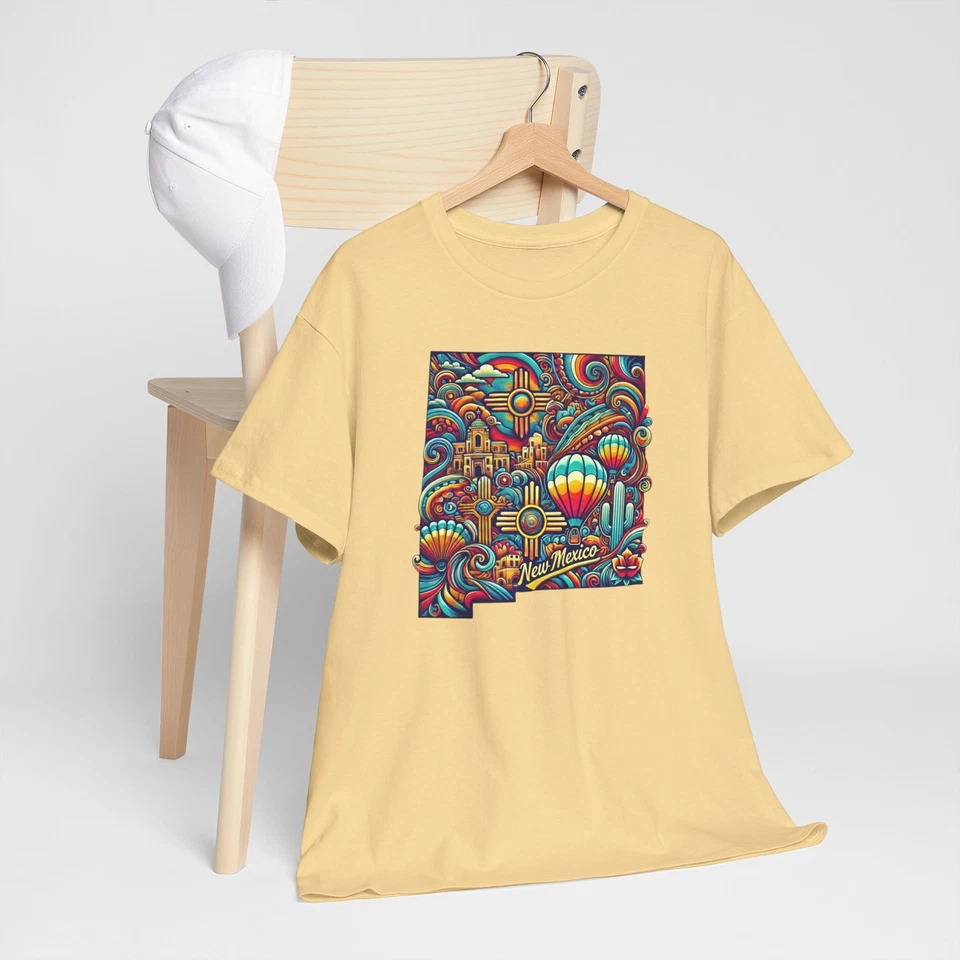 Albuquerque Hot Air Balloon Festival T-Shirt | New Mexico Trippy Souvenir Tee Foto 1 de 1