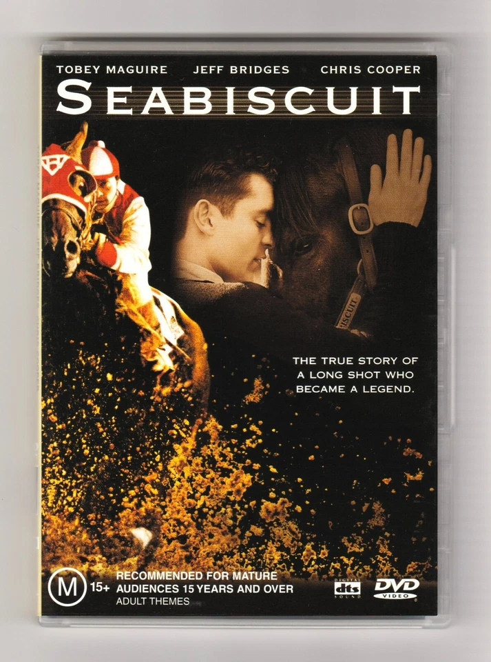 Seabiscuit DVD Tobey Maguire, Jeff Bridges - Very Good - image 1 of 2