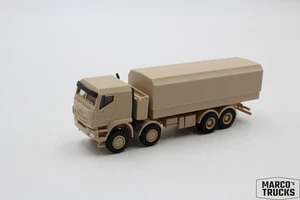 Herpa Iveco Trakker 8x8 protected flatbed truck sand beige 746984 1:87 /H24020 - Picture 1 of 1