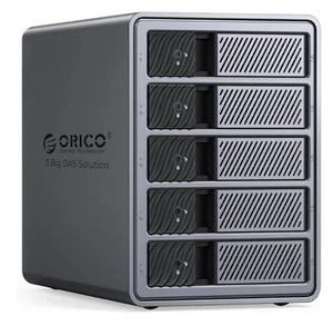 Boîtiers de disque dur ORICO RAID 5 baies USB 3.0 montage push-pull pour disque dur 3,5 pouces, max - Photo 1/8
