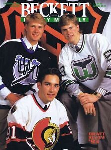Chris Gratton Signed 1993 Beckett Hockey Full Magazine Lightning