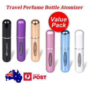 Mini Perfume Atomizer Portable Travel Refillable Bottle Scent Pump Spray 5ml