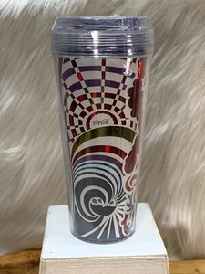 Royal Caribbean Coca-Cola Contour Tumbler Drink Cup with Lid Whirley NEW Sealed - Picture 1 of 14