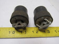 Hubbell Twist-Lock Locking Connector Body 10A 250V 15A 125V 3-Pole Lot of 2