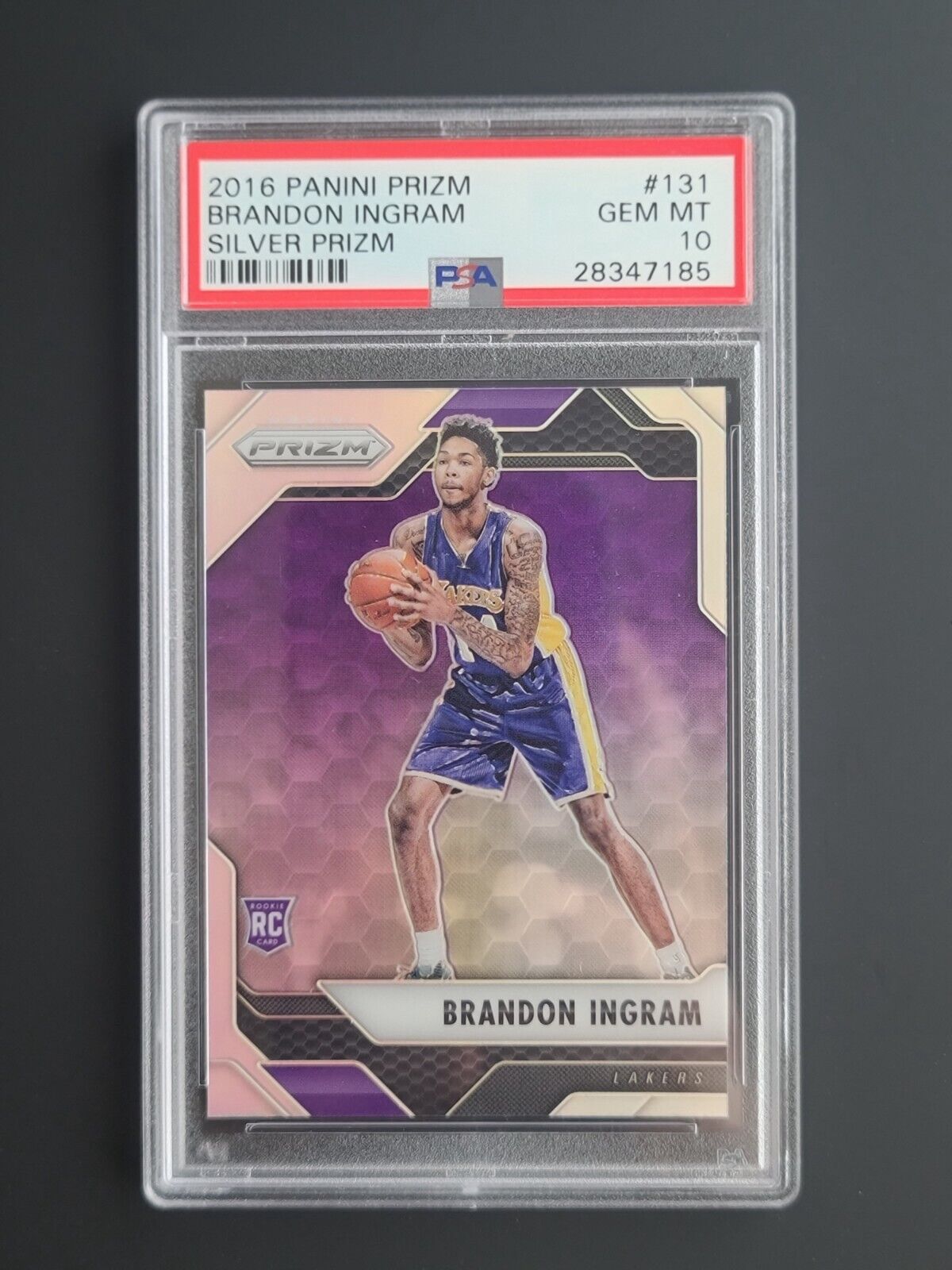 2016-17 Panini Prizm Brandon Ingram Silver Prizm Rookie RC PSA 10 #131