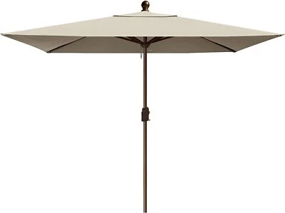 EliteShade USA Umbrella 10x6.5 Ft Rectangular Patio Market Outdoor Umbrella