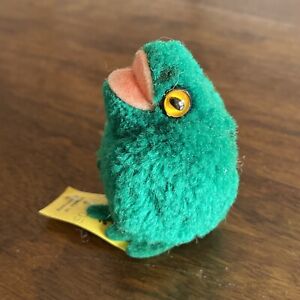 Vintage Steiff Pom Pom Woolie Frog; 2.5” ALL ID Button And Tag