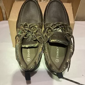 Itasca Waterproof Brown Camo Shoes Mens Size 10.5 Model 2540885 Leather Nylon - Picture 1 of 6