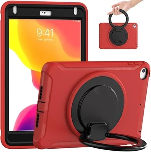 Kids Case for iPad Mini 4 5 7.9" 360° Rotating Handle Shockproof Stand Red - Picture 1 of 7