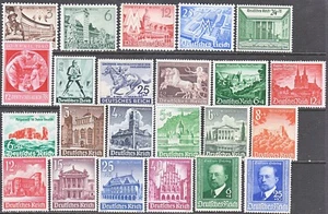 Stamp Germany Year 1940 Mi 739-61 Set WW2 3 Reich Horse Helgoland Mercedes MNH - Picture 1 of 1
