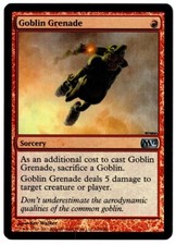 MTG - Goblin Grenade (FOIL) - Uncommon Red Sorcery - Magic 2012 (M12) LP
