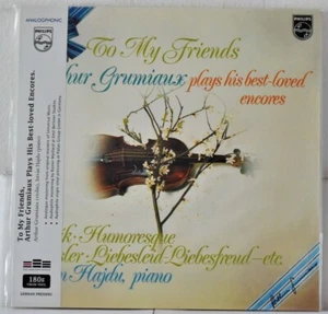 ANALOGPHONIC-PHILIPS LP43107 Arthur GRUMIAUX Plays his Best Loved Encore 180g SS - Picture 1 of 2
