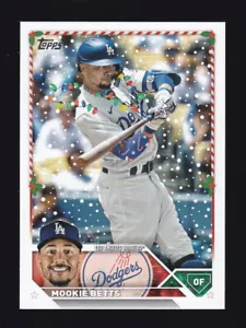2023 Topps Holiday #H57 MOOKIE BETTS CHRISTMAS LIGHTS Short Print SP VARIATION - Bild 1 von 3