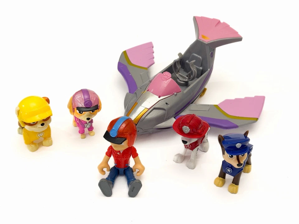 Лот товаров Paw Patrol 5 фигурок персонажей 1 автомобиль чистый набор игрушки погоня для девочек мальчиков - Изображение 1 из 4