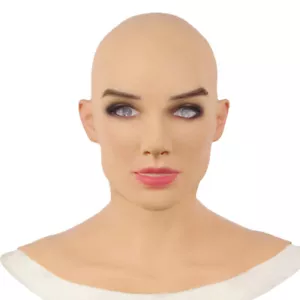 Dokier europäische realistische Silikon-Kopfbedeckung Cosplay Crossdresser Verkleidung - Bild 1 von 10
