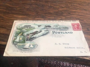 Portland Maine 1908 Spectacular Color Cover Summer Resort Advertising - Picture 1 of 2