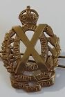 WW1 Scottish Horse Imperial Yeomanry Cap Badge KC Brass 2 Lugs 46 mm ANTIQUE Org