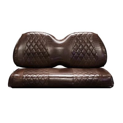 EZGO TXT/RXV & DS -4PASS- BROWN GATOR Diamond Stitch covers, Golf Cart 2004+,4PC Foto 1 de 4