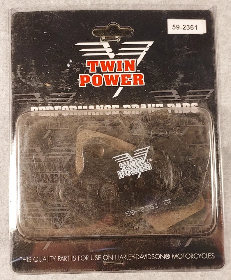 Органические тормозные колодки Twin Power 59-2361 для 00-07 Softail подходят для Dyna XL - Изображение 1 из 4