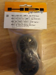 3934 - MX60 8 SPOKE WHEEL GUNMETAL (0mm OFFSET/2pcs) - Picture 1 of 3