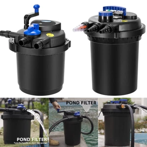Pressure Biological Pond Filter Koi Fish w/ 13W UV Sterilizer 1600-2600 Gallons - Picture 1 of 13