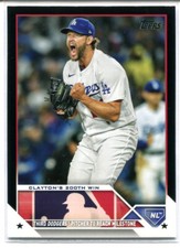 2023 TOPPS UPDATE US202 CLAYTON KERSHAW BLACK 22/72