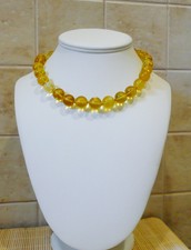 LARGE beads authentic Baltic Amber necklace N-92