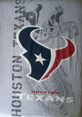 Nueva NFL Houston Texans Logo Estadio Grande Sudadera Manta 80" X 49" Foto 1 de 4