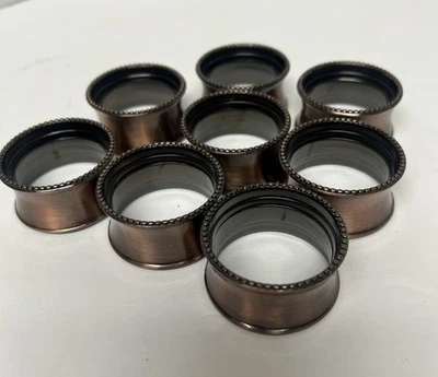 Набор из 8 винтажных матовых бронзовых салфеток с бисером Kemp & Beatley 8 шт. - Изображение 1 из 4