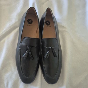 Mens Hudson Formal Black Lonsdale Size 46 Leather Loafers EC - Picture 1 of 15
