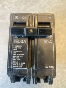 GENERAL ELECTRIC 50 Amp THQB2150 Circuit Breaker - Picture 1 of 7