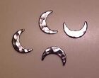 Hammered Crescent Moons For Traditional 1:9 Scale Model Horse Costumes - Silver