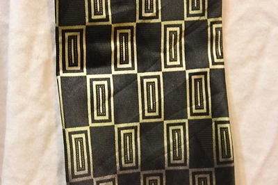 Kilburne and Finch Vestido Corbata Cuello 100% Seda Negro, Plata Foto 1 de 3