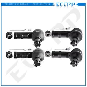 4Pieces Front Tie Rod Ends Inner & Outer For 1995-2002 Isuzu Trooper 4WD