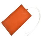 Plaquette chauffante en silicone orange fiable et durable 12 V 30 W pour imprima
