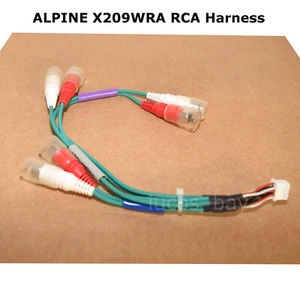 Original Alpine X209WRA RCA Kabelbaum vorne hinten Subwoofer kostenloser Versand - Bild 1 von 1