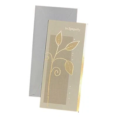 Tarjeta de felicitación de condolencia para seres queridos, familiares y amigos - En simpatía - Textura Foto 1 de 2