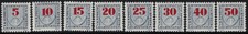 Liechtenstein - 1940 - Segnatasse - Unificato n.21/28 - nuovi (MNH)