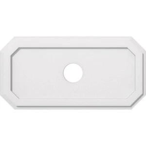 Ekena Millwork Ceiling Medallions 30" Rectangle Paintable General Purpose White - Picture 1 of 9