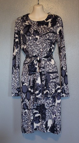 Jersey di seta Tory Burch abito con cintura piccolo logo bottoni