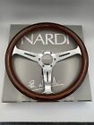 NARDI Classic 360 mm volant bois d'acajou avec finition chrome
