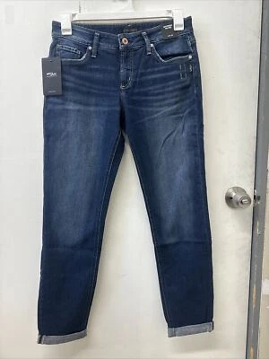 Elige la talla - Jeans plateados Boyfriend tiro medio estilo #: L27101SSX365 Foto 1 de 4